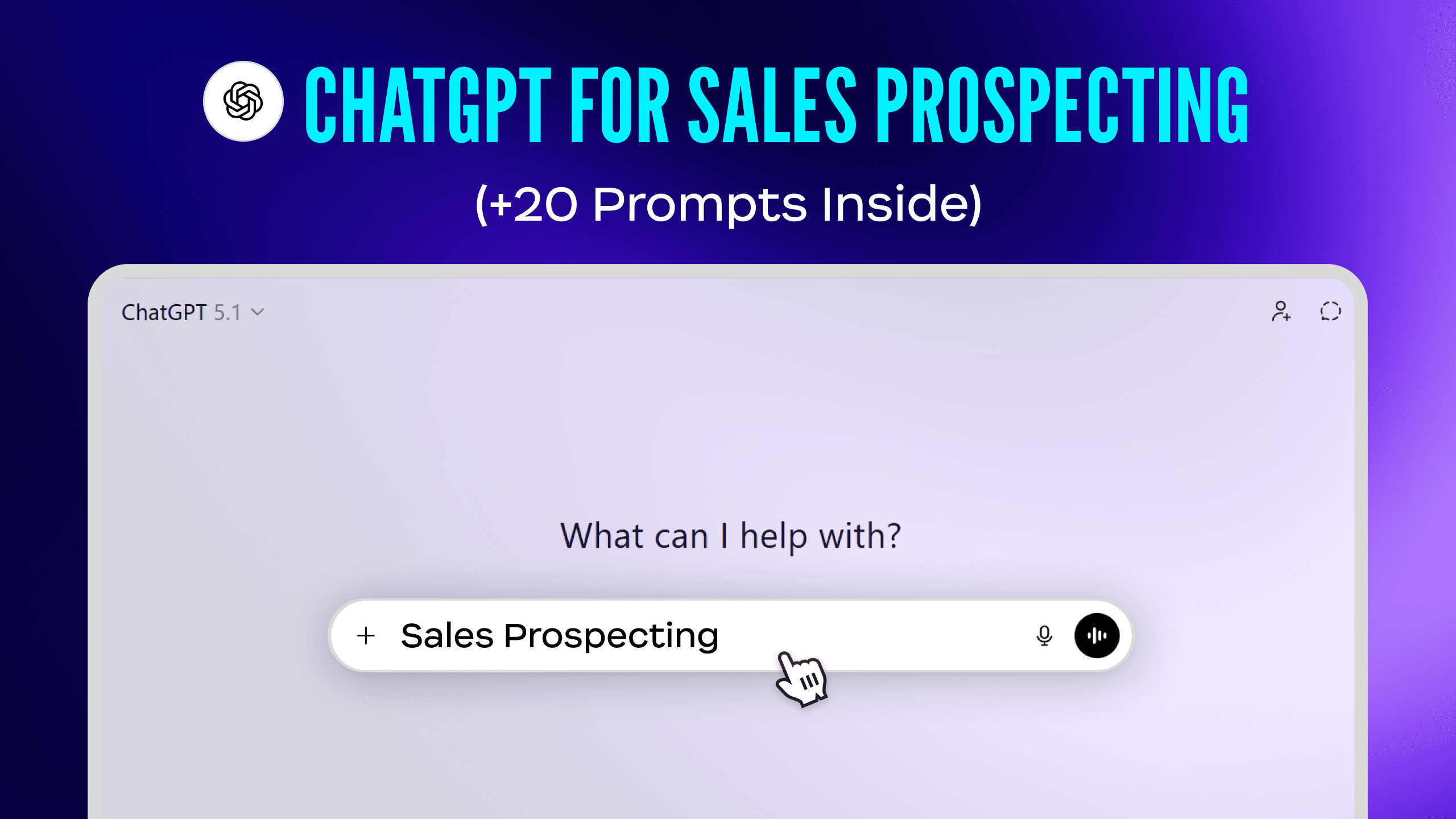 ChatGPT for sales prospecting