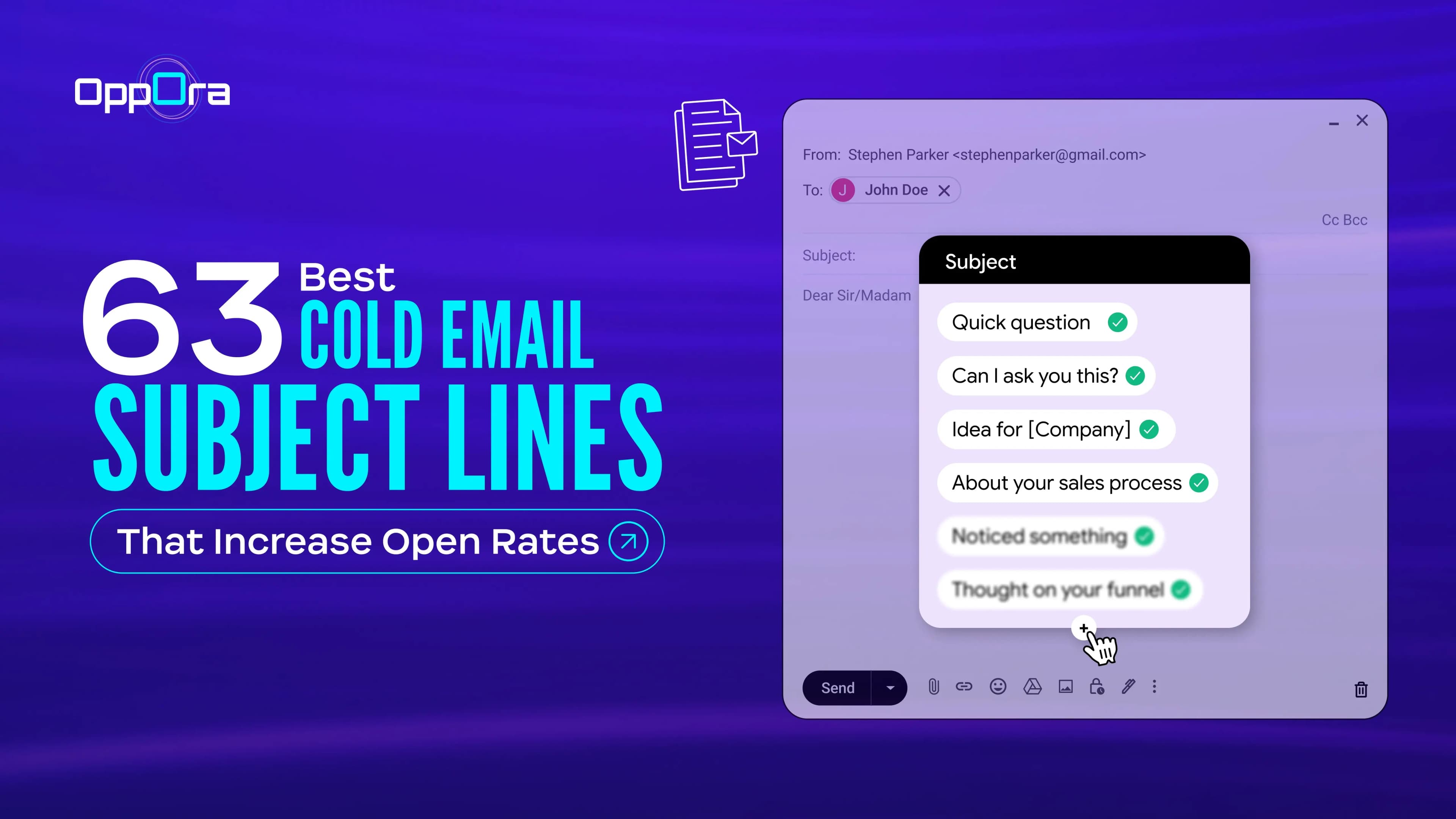 best cold email subject lines