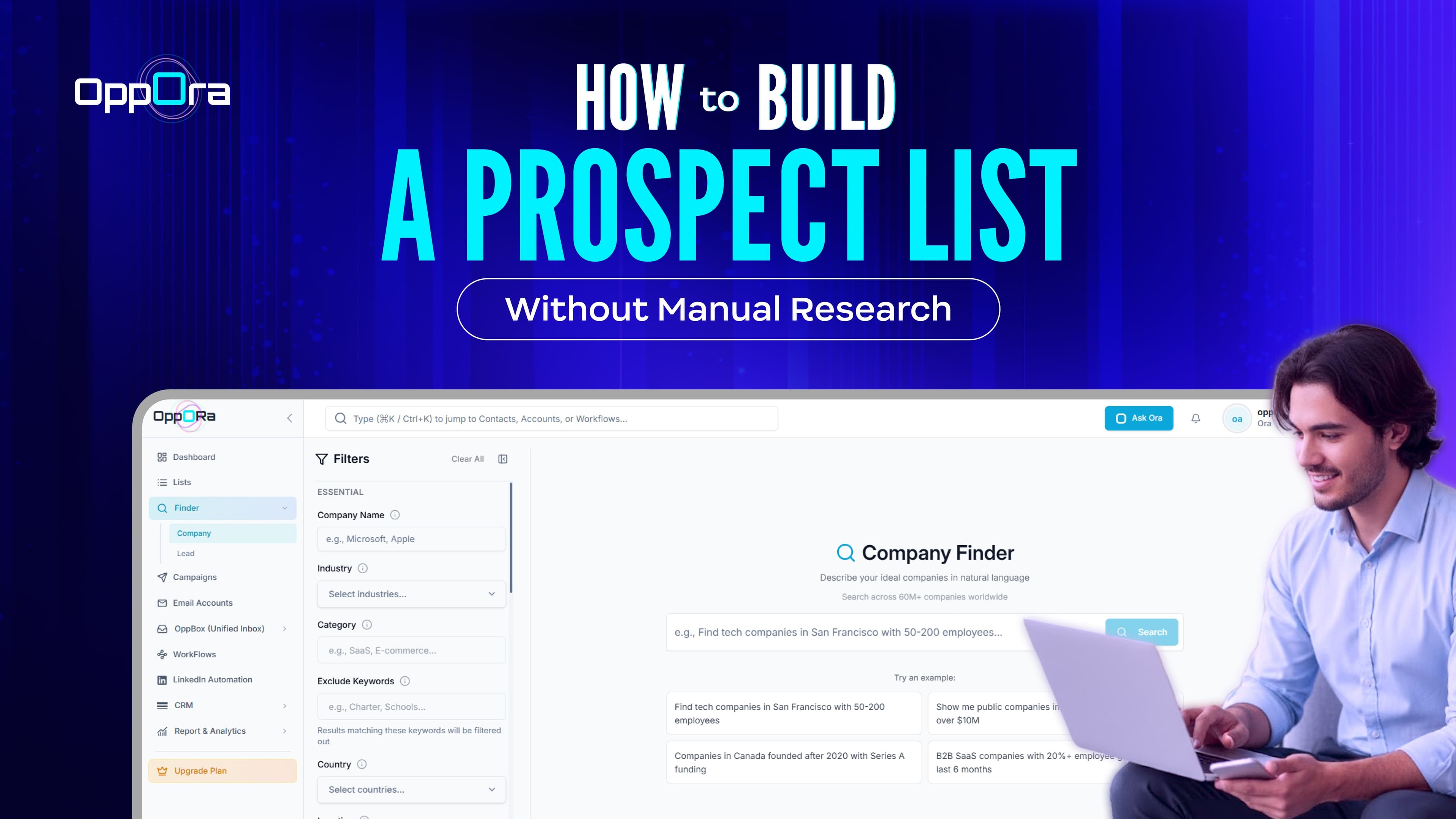 how to build a prospect list without manual research - Oppora.ai