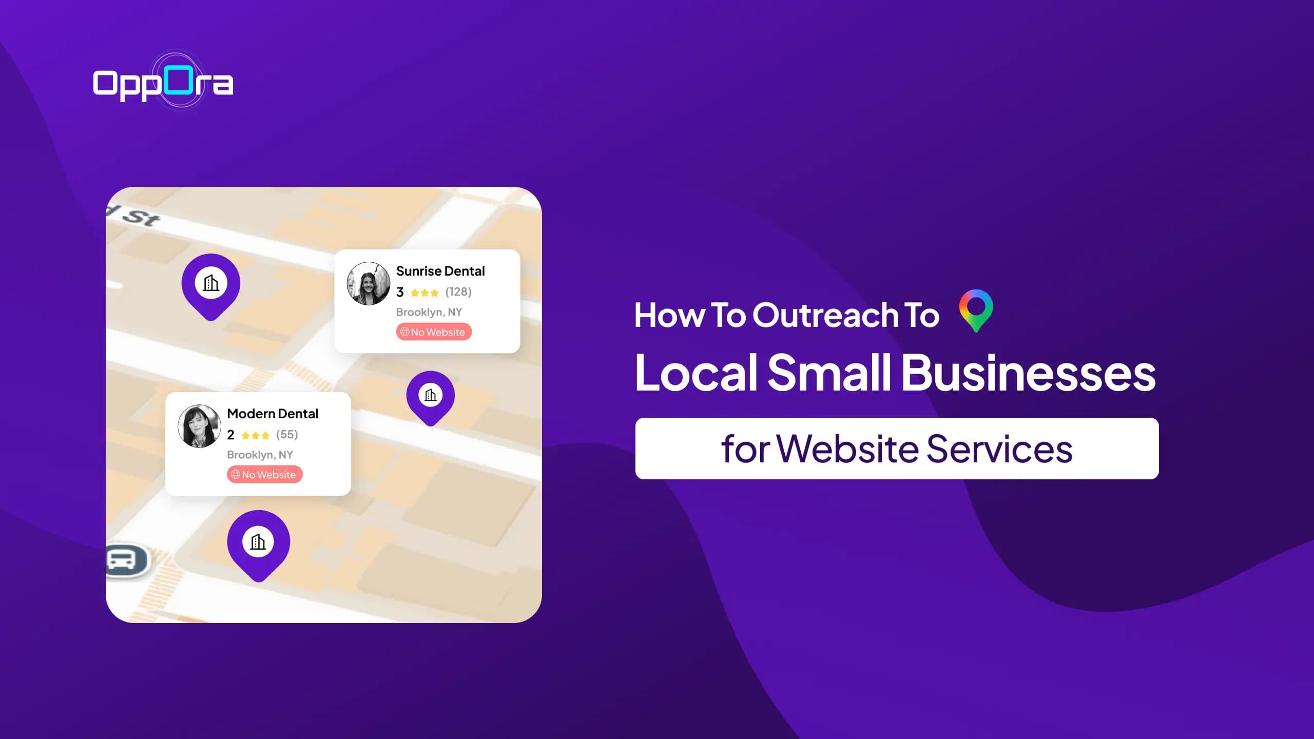 how to outreach to local small businesses for website services